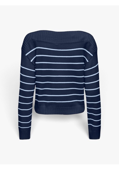 Only Onlkatıa Ls Boatneck Cc Knt Kadın Mavi Kazak - 15374823