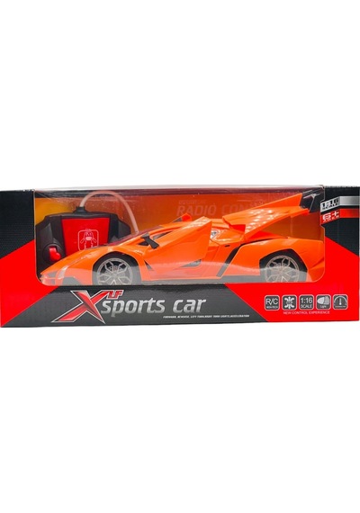 Uzaktan Kumandalı Işıklı Spor Araba - 1:16 Büyük Boy Açılır Kapı Ve Bagajlı Oyuncak Araba Kırmızı Lamborghini