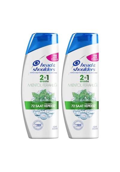 Head & Shoulders 2 in 1 Mentol Ferahlığı 72 Saat Kepeksiz Şampuan 2 x 350 ML