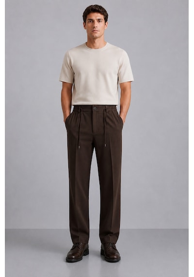 Danger Erkek Comfort Fit Kahverengi Jogger Pantolon Esnek Kumaş Günlük Rahat Kesim 169dngr