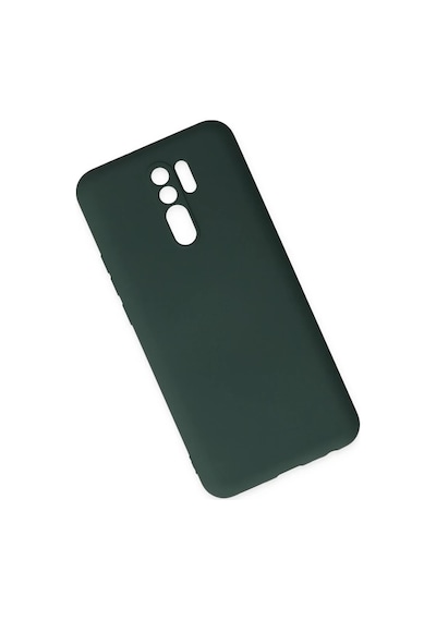 Northcity Xiaomi Redmi 9 Uyumlu Kılıf Nano İçi Kadife Silikon - Koyu Yeşil
