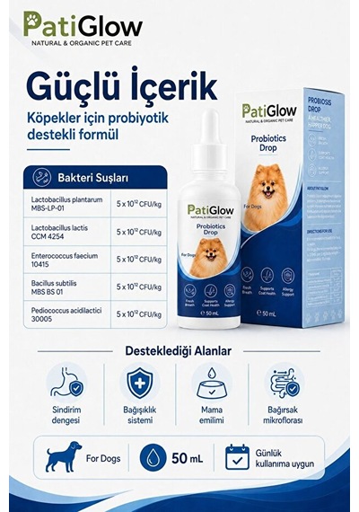 Patiglow Köpek Probiyotik Damla 50 Ml