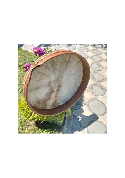 Mustafa Kasap Kuğu Mobilya Ahşap Sanat Çap. 50 Cm. Bendir Oğlak Derisi Akort Ayarlı Profesyonel. - 905203859