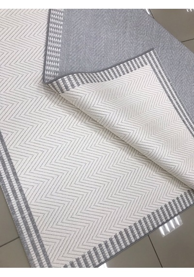 Liparis Sisal Halı Dc402 Serisi Oturma Salon Yatak Odası Halısı Krem - Gri
