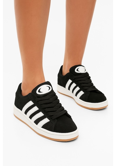 Unisex Günlük Spor Ayakkabı Kaymaz Yumuşak Taban Rahat Bağcıklı Sneaker 473 Siyah Beyaz