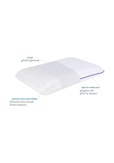 Viscotex Tombul Yastık 56x37x12