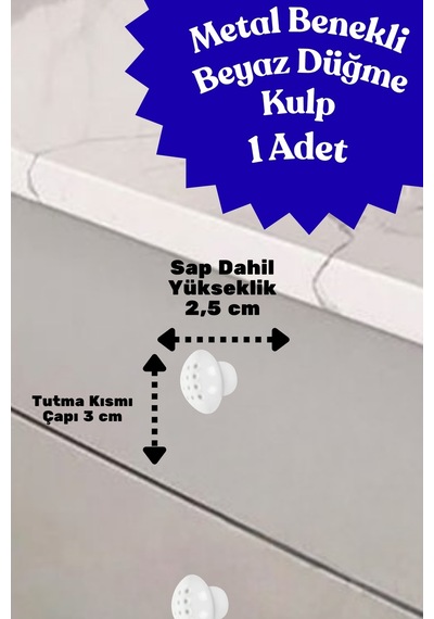 Klc Metal Benekli Yuvarlak Beyaz Düğme Kulp - Çocuk Odası, Mutfak Ve Dolap İçin Modern Çekmece Kulbu Benekli Beyaz Benekli Beyaz Klc Metal Benekli Yuvarlak Beyaz Düğme Kulp - Çocuk Odası, Mutfak Ve Dolap İçin Modern Çekmece Kulbu Benekli Beyaz Benekli Beyaz