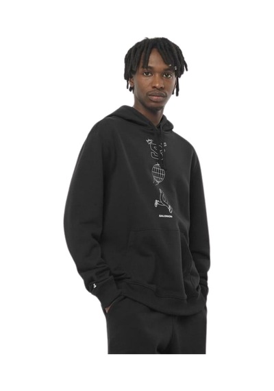 Salomon Worthy Hoodıe M 27412 Siyah
