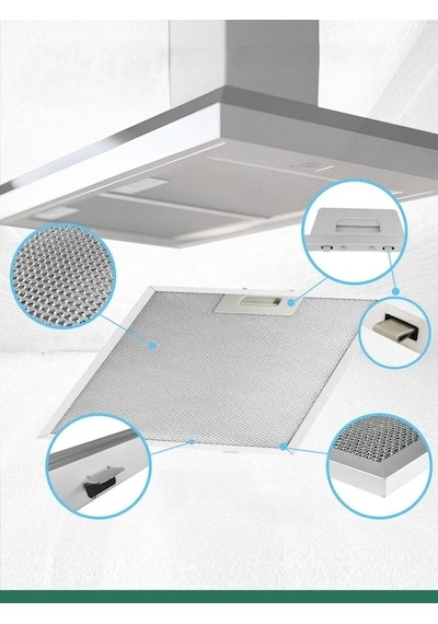 Bosch İle Uyumlu Dwb06w452b Davlumbaz Metal Yağ Filtresi