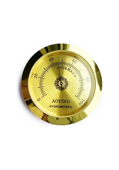 Metal Humidor Higrometresi ve Nemlendirici Haznesi Seti 50 + 43 MM