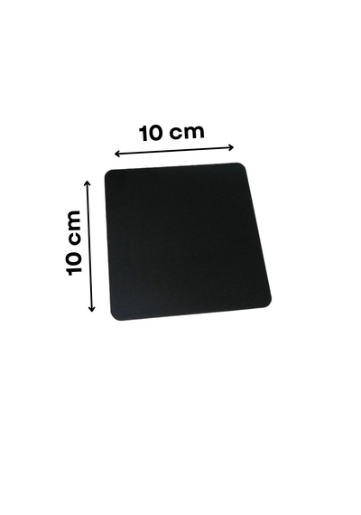 10 Adet Silinebilir Karatahta Siyah Etiket 10 x 10 CM Yapışkanlı