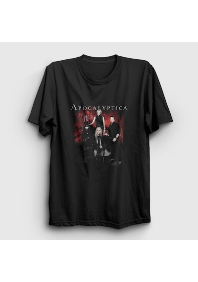 Presmono Unisex Band Apocalyptica T-shirt Siyah