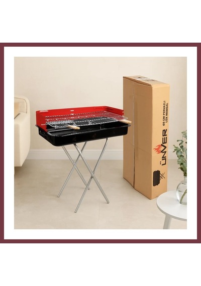 Storeşahin 60 Cm Portatif Ayaklı Mangal - Lüks Pervazlı Shn0720 Çok Renkli