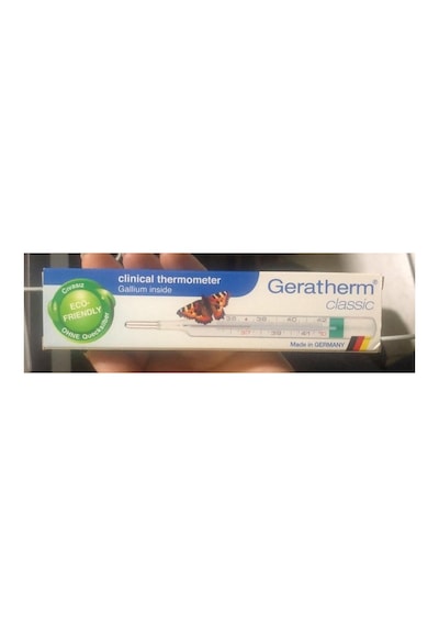 Cam Termometre Civa İçermeyen Oval Klinik Geratherm