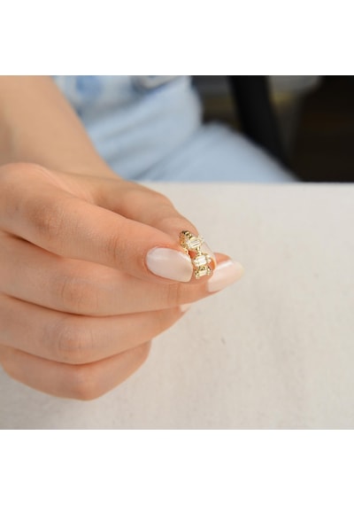 Goldkupe 14 Ayar Baget Hakla Altın Küpe 1,91 Gr-3053