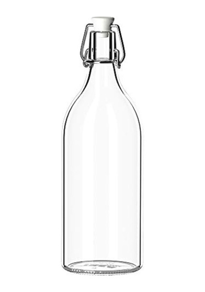 Şeffaf Cam Şişe Tıpalı Yağ Sirke Içecek Bira Su Kombucha Kefir Soda Için Sallanan Şişeler 481 Ml Çok Renkli