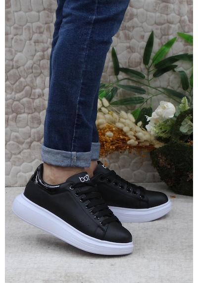 Fort B-150 Siyah Beyaz Rahat Kalın Taban Sneaker Erkek Spor Ayakkabı Siyah - Beyaz Fort B-150 Siyah Beyaz Rahat Kalın Taban Sneaker Erkek Spor Ayakkabı Siyah - Beyaz