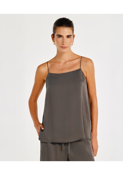 Yargıcı Askılı Tunik Boy Bluz 25ykbl6028p 059 Gri