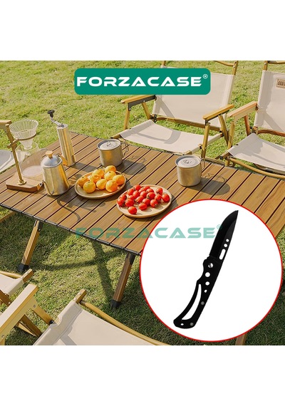 Forzacase Paslanmaz Çelik Ultra Keskin Outdoor Avcılık Kamp Çakısı Fc344 Siyah