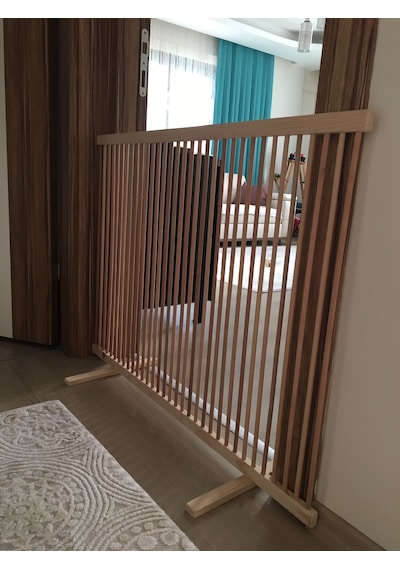 Sık Aralıklı Ahşap Köpek Çiti (Yükseklik 70 cm.)
