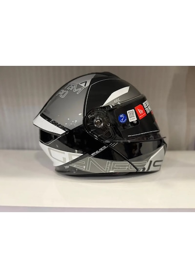 Mt Helmets Mt Genesis Sv Atempo B2 Motosiklet Kaskı Gri Siyah