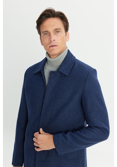AC&Co / Altınyıldız Classics Erkek Lacı Standart Fit Normal Kesim Gömlek Yaka Yan Cep Yünlü Palto Lacı AC&Co / Altınyıldız Classics Erkek Lacı Standart Fit Normal Kesim Gömlek Yaka Yan Cep Yünlü Palto Lacı