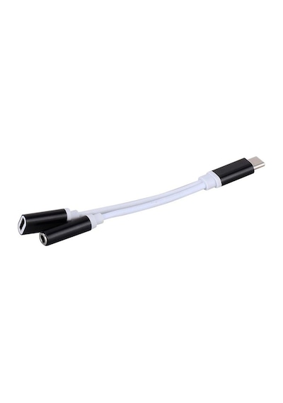 Type C To 3.5mm Stereo Kulaklık Şarj Çevirici Dönüştürücü Adaptör