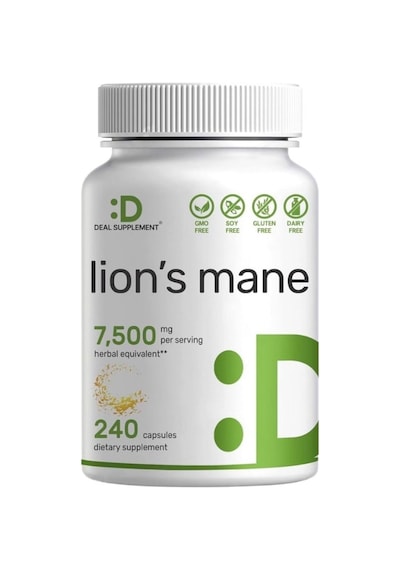Deal Supplement Lions Mane Mushroom 7.500 Mg 240 Capsules