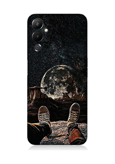Tecno Pova 3 Uyumlu Yıldızlı Bir Gece Ve Ay Desenli Silikon Kılıf