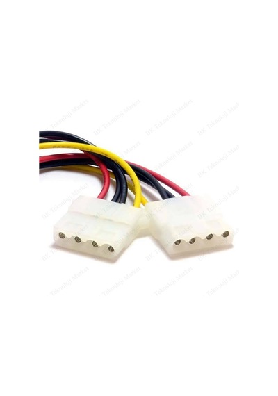 4 Pin Molex Power Çoklayıcı 1 Giriş 2 Çıkış - 2 Adet