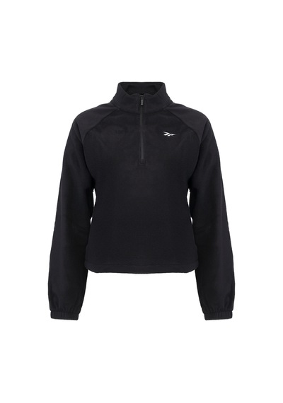 Reebok Myla Crop 1/4 Zıp Siyah Kadın Ceket 000000000102237926 Siyah
