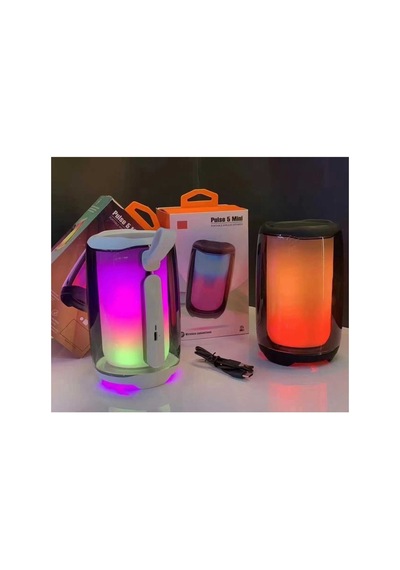 Pulse5 Mini Bluetooth Hoparlör Tws Özellikli Led Işıklı Kablosuz Speaker Ses Bombası