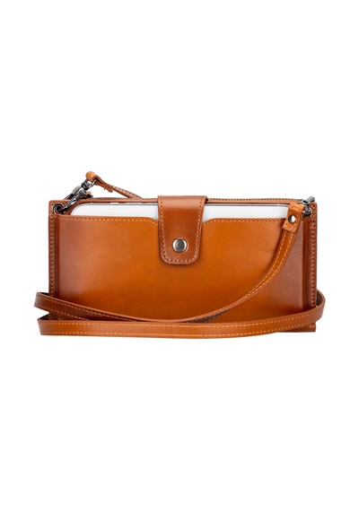 Lozan Strap 6.5 İnch Uyumlu Deri Kartlıklı Kılıf Rst2ef Taba