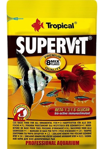 Tropical Süpervit Flakes Üniversal Pul Balık Yemi 12 G