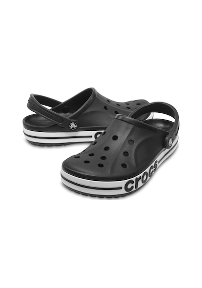 Crocs Bayaband Clog Günlük Unisex Terlik Black White Beyaz - Siyah