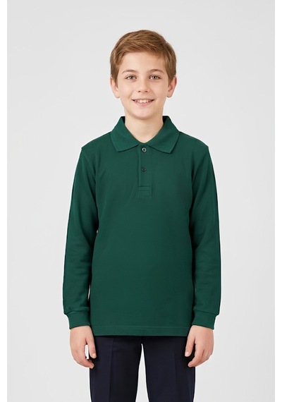 Modanino Erkek Çocuk %100 Pamuk Ve Okul Tarz T-shirt 6-16 Yaş 12798mrt Haki