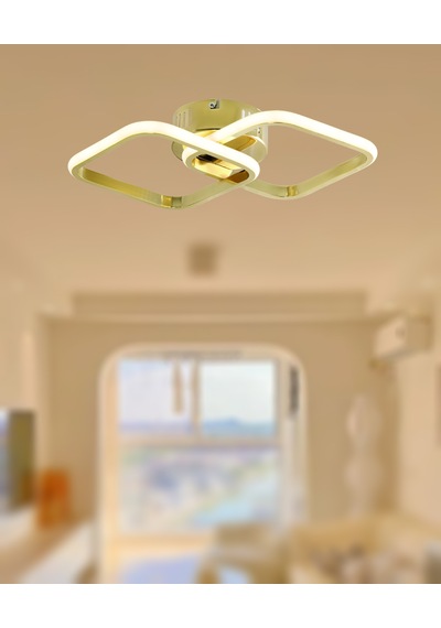 Tt405-2-sr Tt Aydınlatma Sarı Kaplama 2 Li Kare 3 Renk Işık Led Sarı