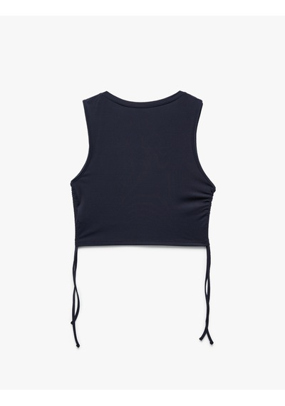 Koton Kolsuz Bisiklet Yaka Dar Kalıp Büzgülü Baskılı Crop Spor Atlet Lacivert 5sak30237nk Lacivert Koton Kolsuz Bisiklet Yaka Dar Kalıp Büzgülü Baskılı Crop Spor Atlet Lacivert 5sak30237nk Lacivert