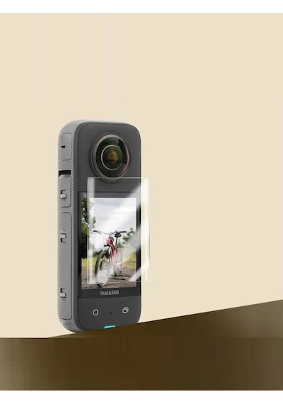 Insta360 X3 Aksiyon Kamera Uyumlu 2 Adet Şeffaf Ekran Koruyucu Nano Jelatin