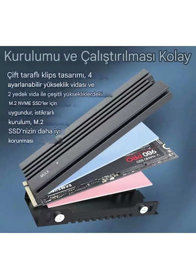 2280 M.2 Ssd Soğutucu Magnezyum Alüminyum Ps5/ps İcold 007