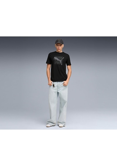 Puma Graphic Tee Erkek Günlük Tişört 69177501 Siyah Siyah