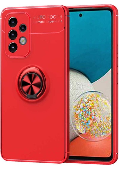 Galaxy A33 5g Kılıf Zore Ravel Silikon Kapak Kırmızı