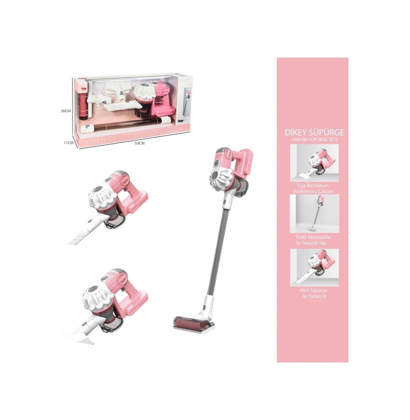 Ls8803c Dikey Elektrik Süpürgesi Pembe