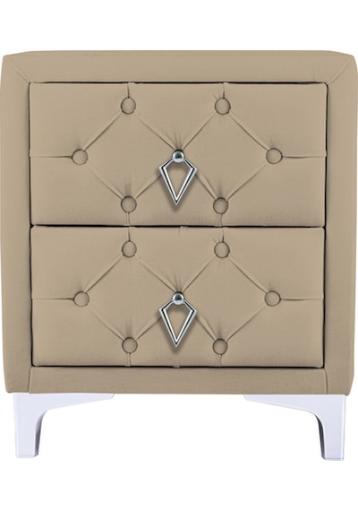 Ruby 2 Çekmeceli Komodin-silver Model Kapitoneli Yatak Odası Iki Çekmeceli Komodin&şifonyer Modeli Bej Ruby 2 Çekmeceli Komodin-silver Model Kapitoneli Yatak Odası Iki Çekmeceli Komodin&şifonyer Modeli Bej