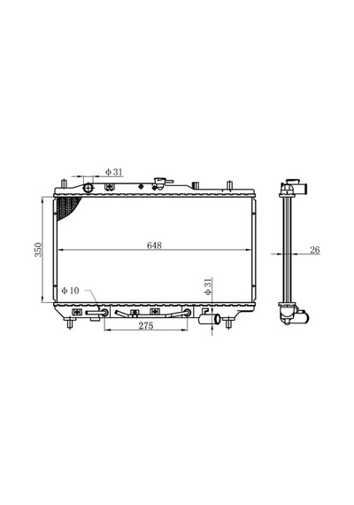 Orıs Bmz008016 Motor Radyatoru B54715200a B54715200b B54715200c