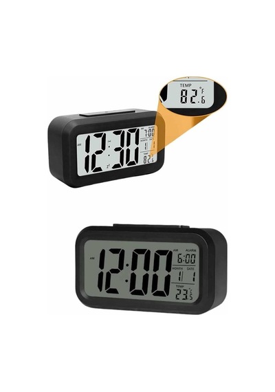 Dijital Masa Saati Lcd Ekranlı 4.3x15.1x7.7 Cm Çok Renkli