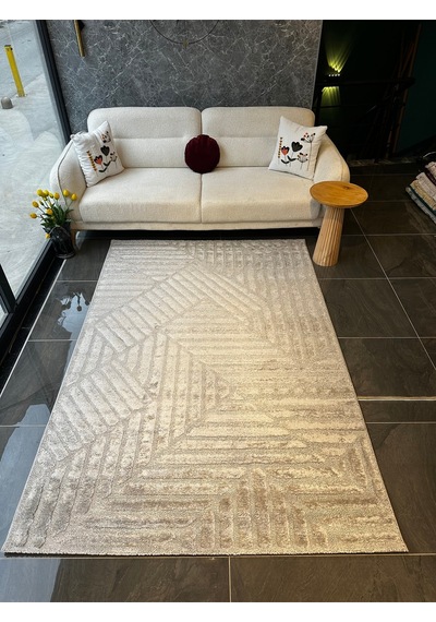 West Halı Salon, Oturma, Yatak Odası Halısı Desen Kodu 68369-095 Krem