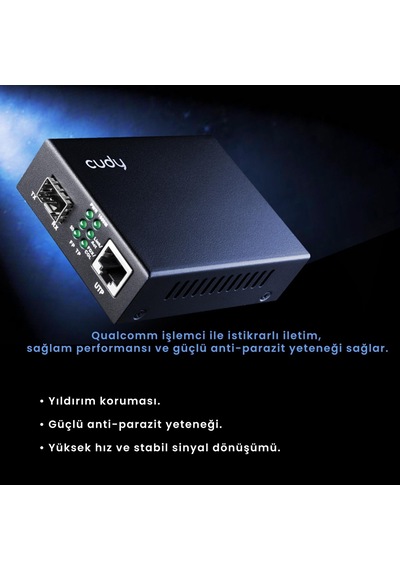 Cudy MC100GSA-20 Single Mode 20 Km Metal Switch