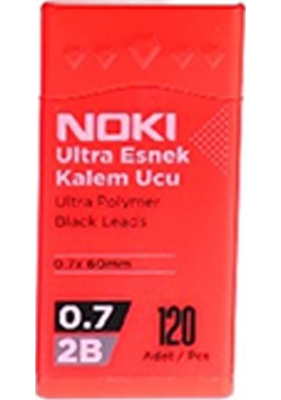 Noki Kalem Ucu Ultra Esnek 0.7 MM 2b Siyah 120'li Mercan