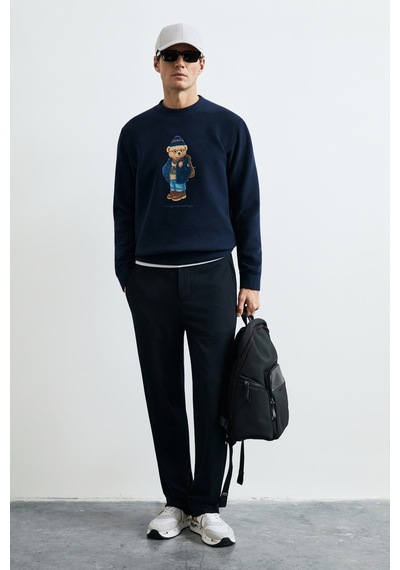 Lufian Mıles Erkek Sweatshirt Lacivert